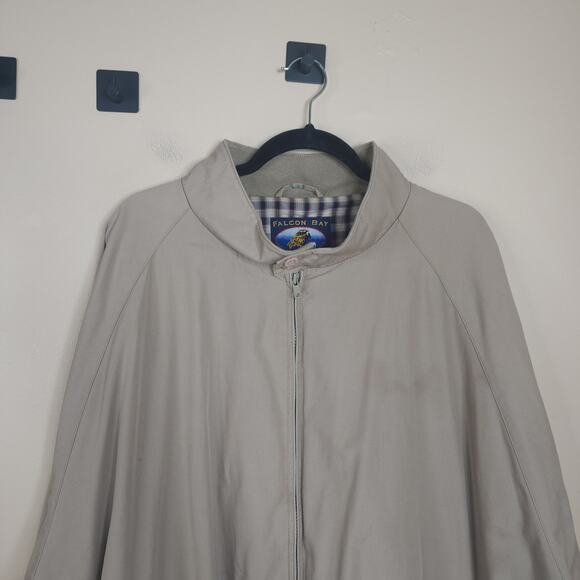 Falcon Bay Full Zip Bomber Jacket in Tan Size 5XLT - Picture 2 of 9